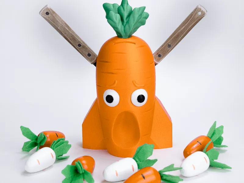 Shocked Carrot Knife Holder