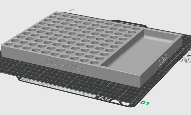 308/Dasher/BRA 100 Reloading block with tray