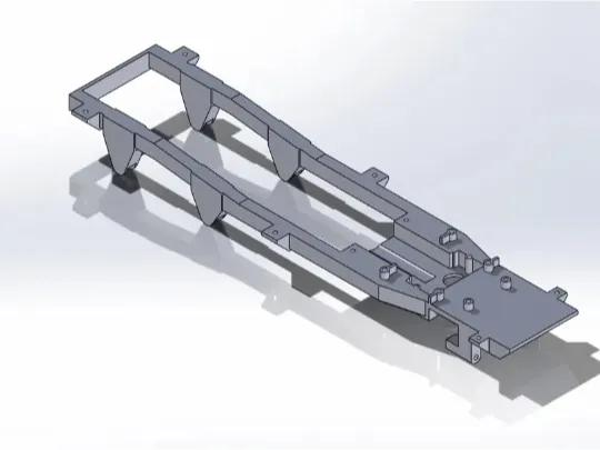 完整的 WPL D12 卡车底盘