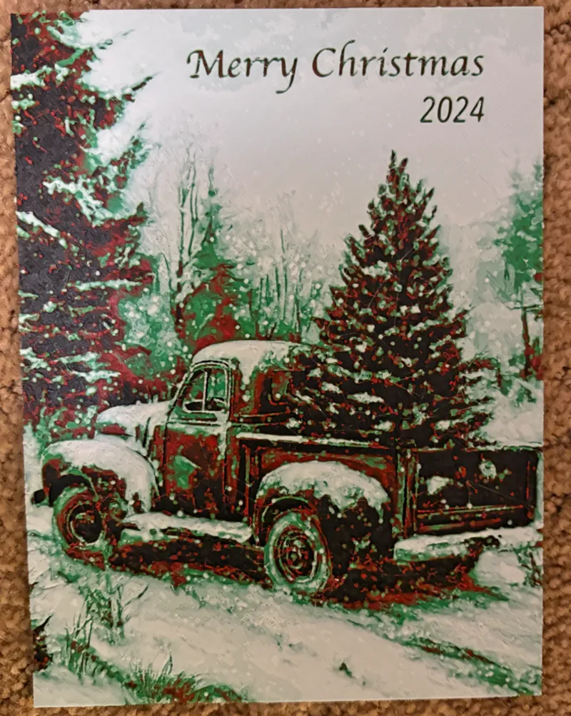 Hueforge Christmas Card