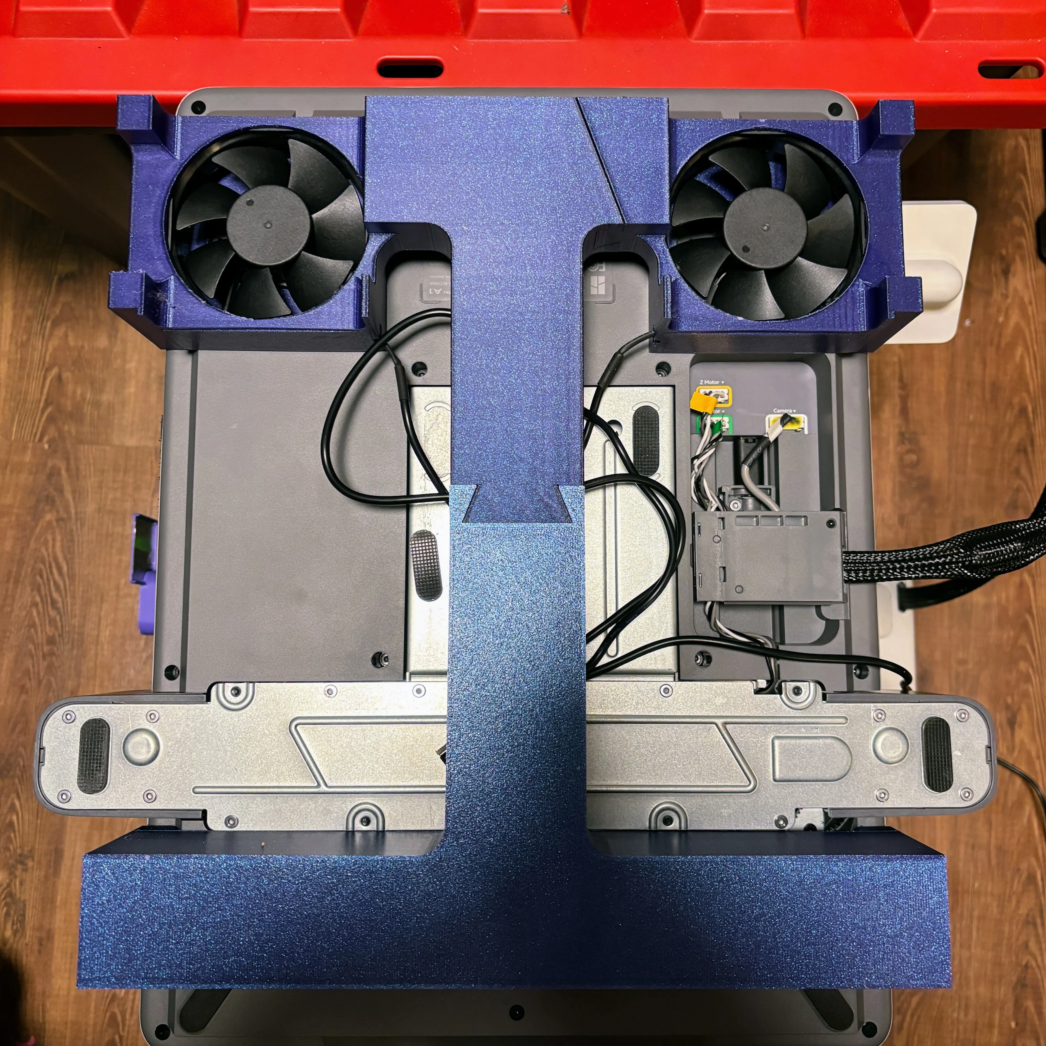 A1 Fan Riser for Enclosed Printers by Man of Mystery Intl. MakerWorld ...