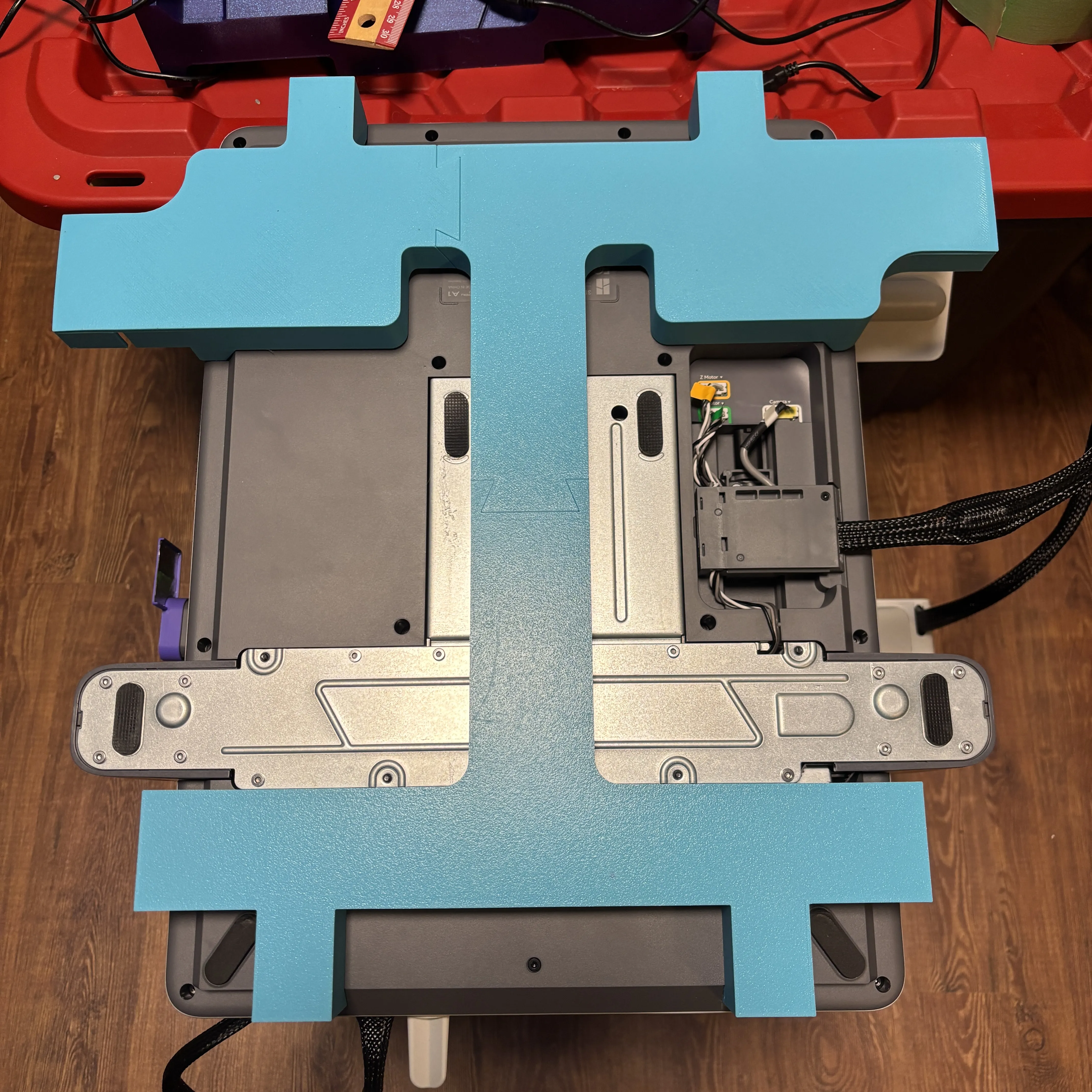 A1 Fan Riser for Enclosed Printers by Man of Mystery Intl. MakerWorld ...