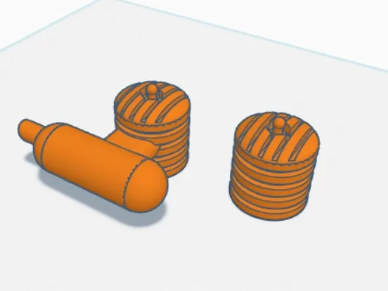 Dummy RC Engine with muffler
