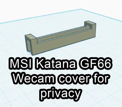 MSI Katana GF66 Webcam cover for privacy