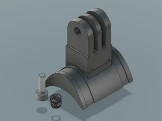 40 mm Roll Cage GoPro Mount Rev2