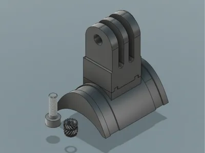 40 mm Roll Cage GoPro Mount Rev2