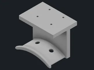Headphone Mount Under Desk STL File