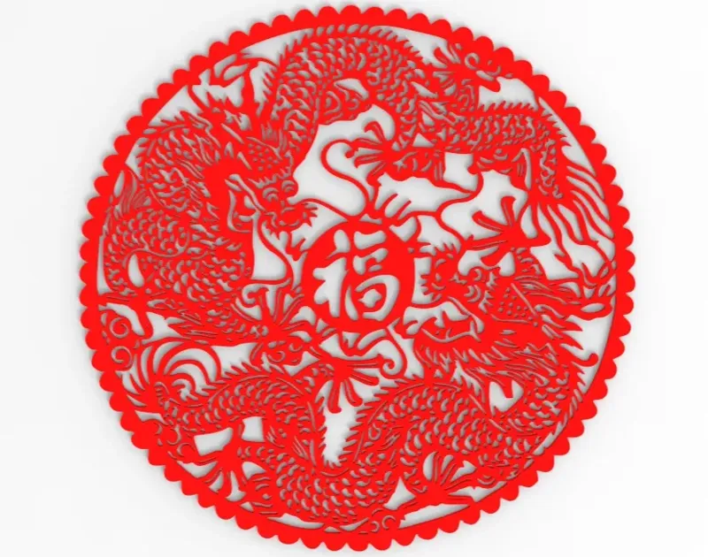 福龙窗花