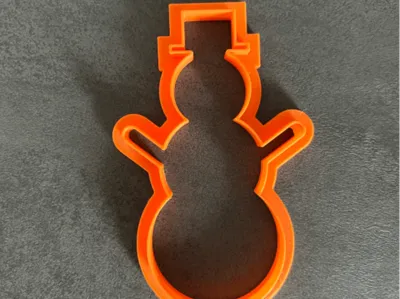 Snowman cookie cutter