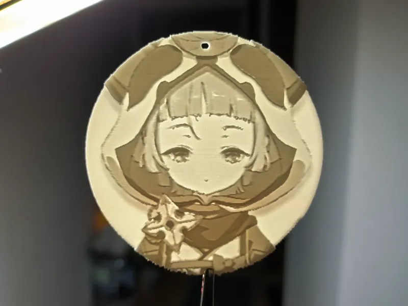 原神-早鼬 证件照 透光浮雕 吧唧（可挂钥匙链）