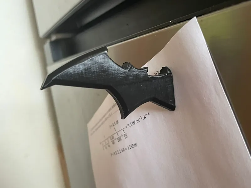 Batarang fridge magnet