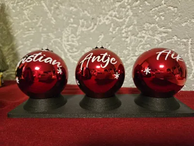 Triple Christmas Ball Holder for 60mm Balls