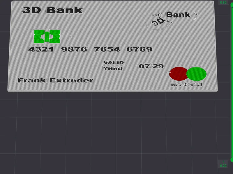 Colored card