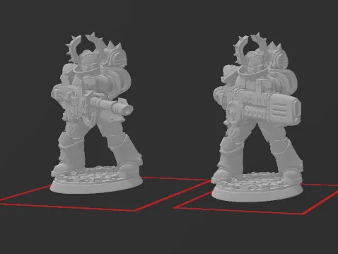 War Disciple Heavy Support Types - Digital Kitbash
