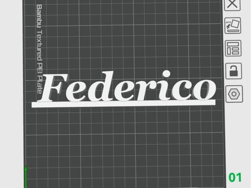 nome federico 3d