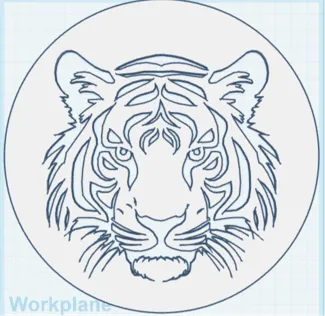 Tiger Stencil