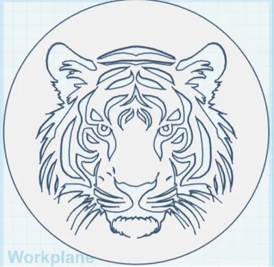 Tiger Stencil
