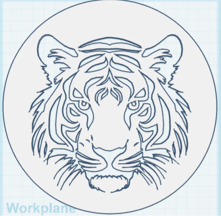 Tiger Stencil