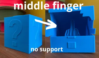 middle finger cube