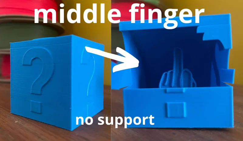 middle finger cube