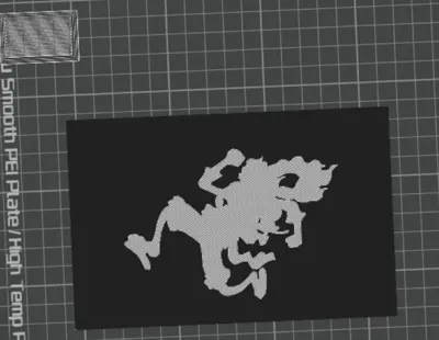 1st poster Luffy silhouette