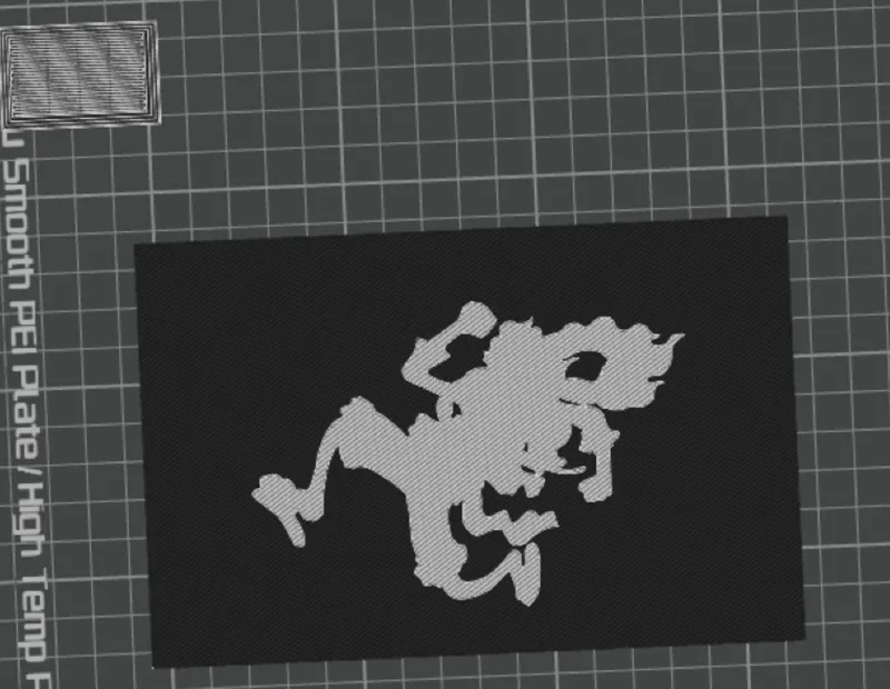 1st poster Luffy silhouette