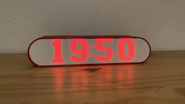 Boîtier pour horloge à matrice LED