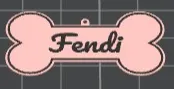 Fendi Dog Tag
