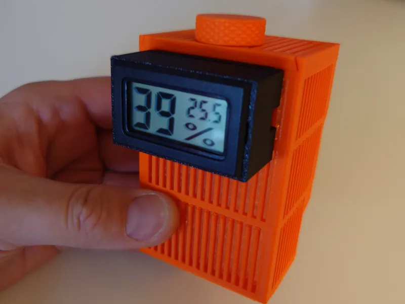 Python - Hygrometer Holder for Silica Gel Box