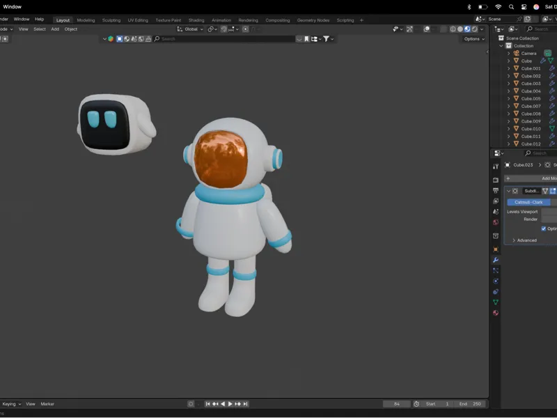 Astronaut low poly