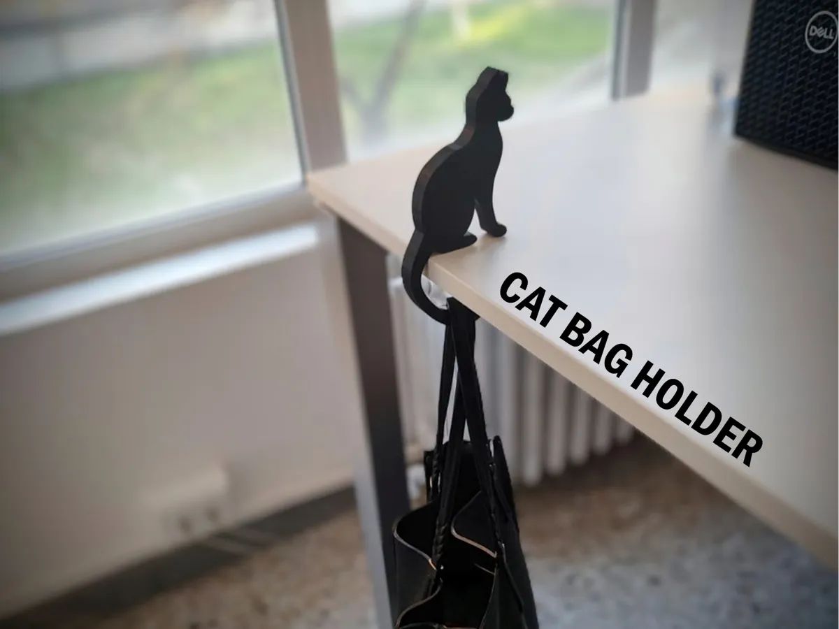 Porte-sac en forme de chat