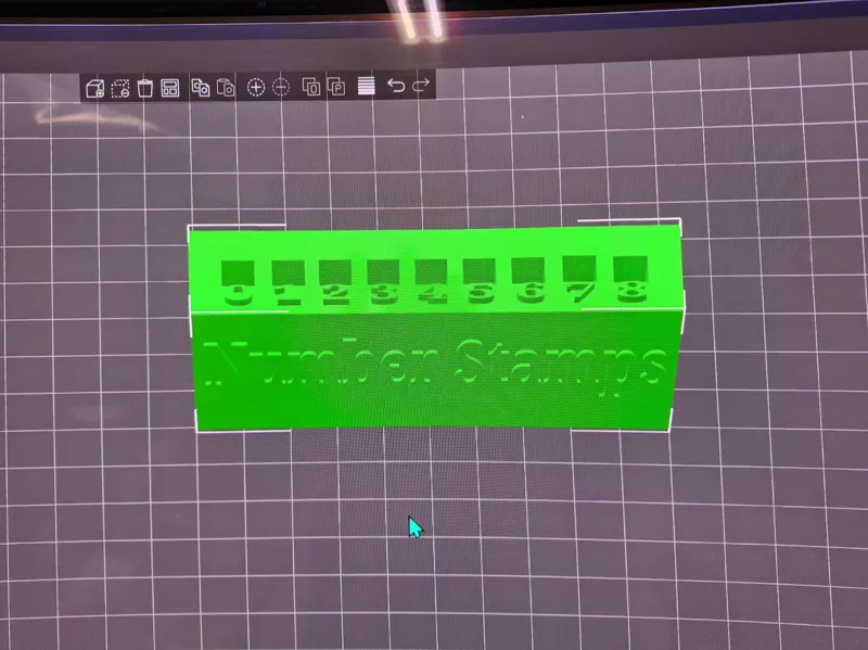 Number stamp holder