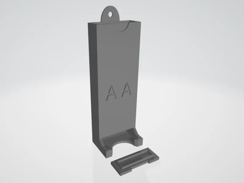 12ct AA Battery Dispenser 1/4in Screw Wall Mount