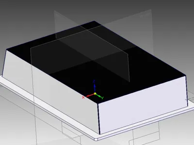 Hue Glass with Suit Front, half the thickness