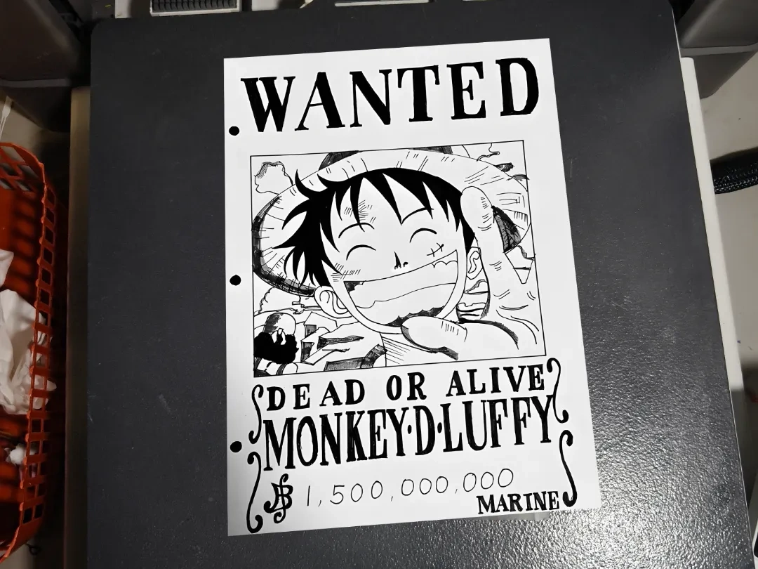 One Piece Wanted Poster: [Luffy] by lumia1020 MakerWorld