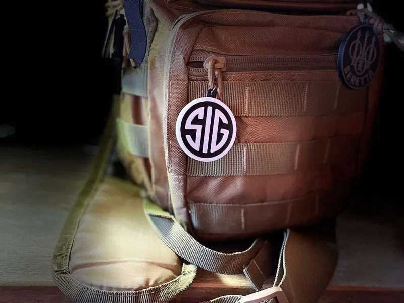 SIG Sauer logo keychain