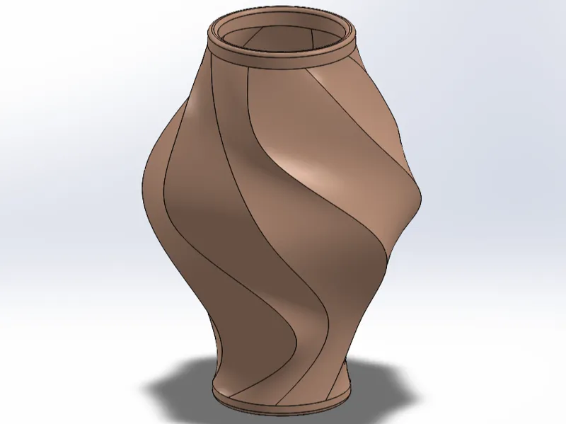 Wonky Spiral Vase