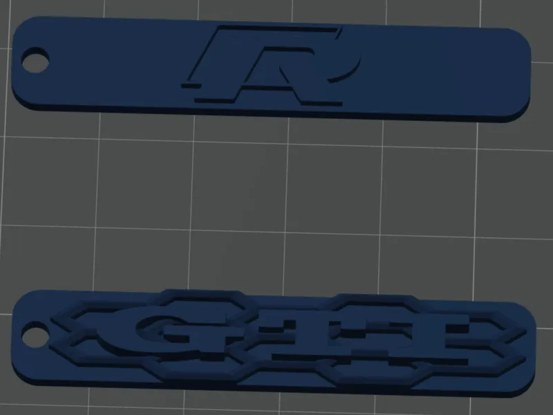 Golf GTI + Golf R Keychain