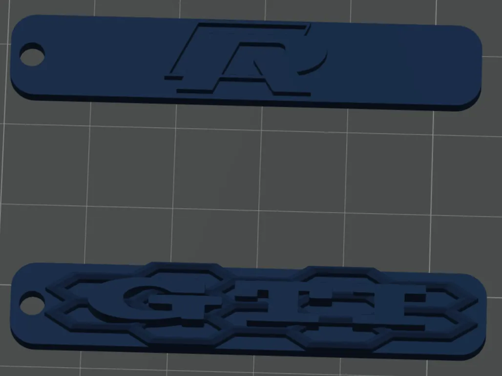 Golf R Keychain Ess Tuning Golf GTI + Golf R Keychain - Free 3D Print Model - MakerWorld