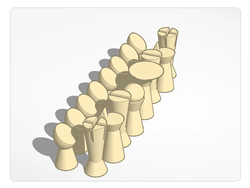 Jeu d'échecs minimaliste 