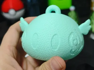 Adorable Knit Slime from Genshin Impact (with Keychain)