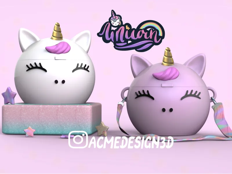 box cartera unicornio