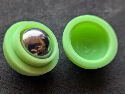 Threaded steel ball capture