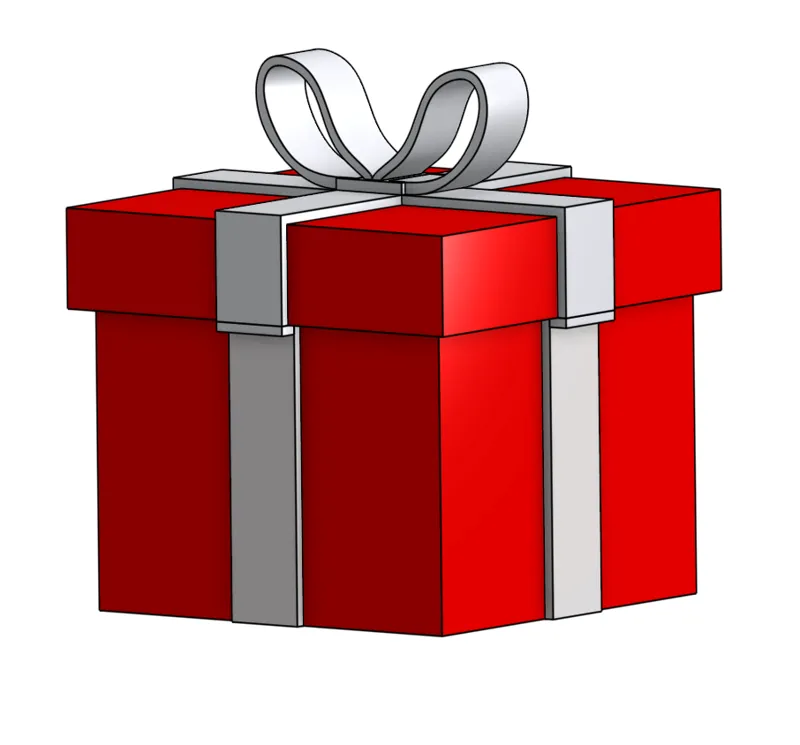 christmas box with slide opening