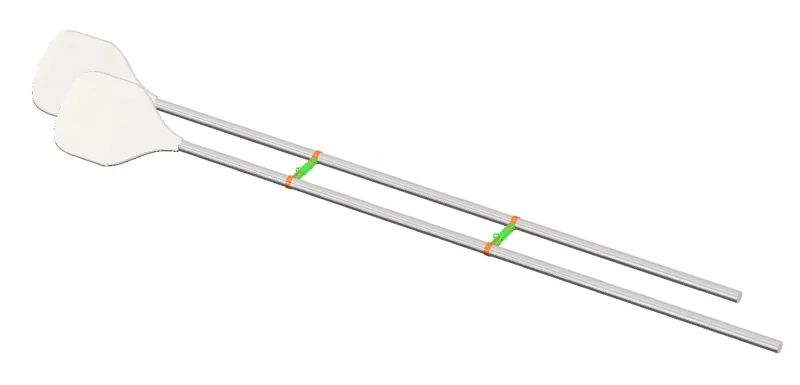 SUP board paddle (oar) holder. Wall mount