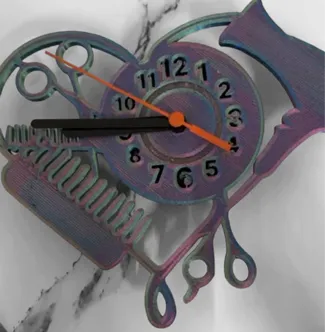 orologio da muro parrucchiera