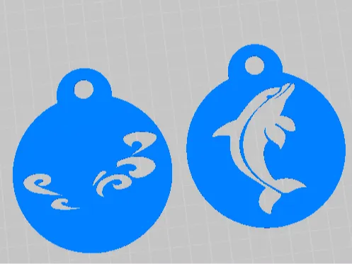 Dolphin Face Paint Stencils