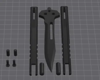 working prop butterfly knife
