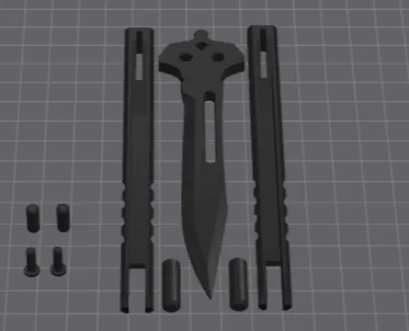 working prop butterfly knife
