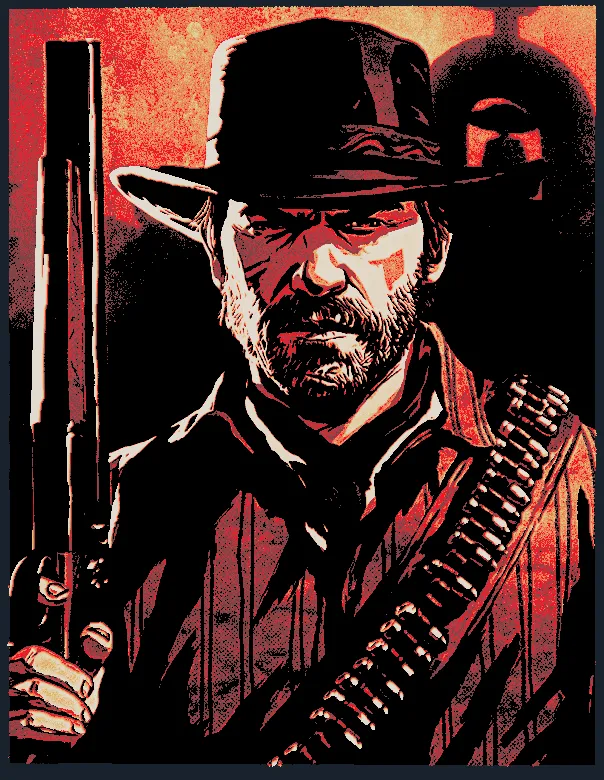 Arthur Morgan wallpaper Hueforge